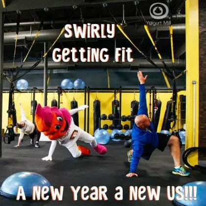 mascot at gym