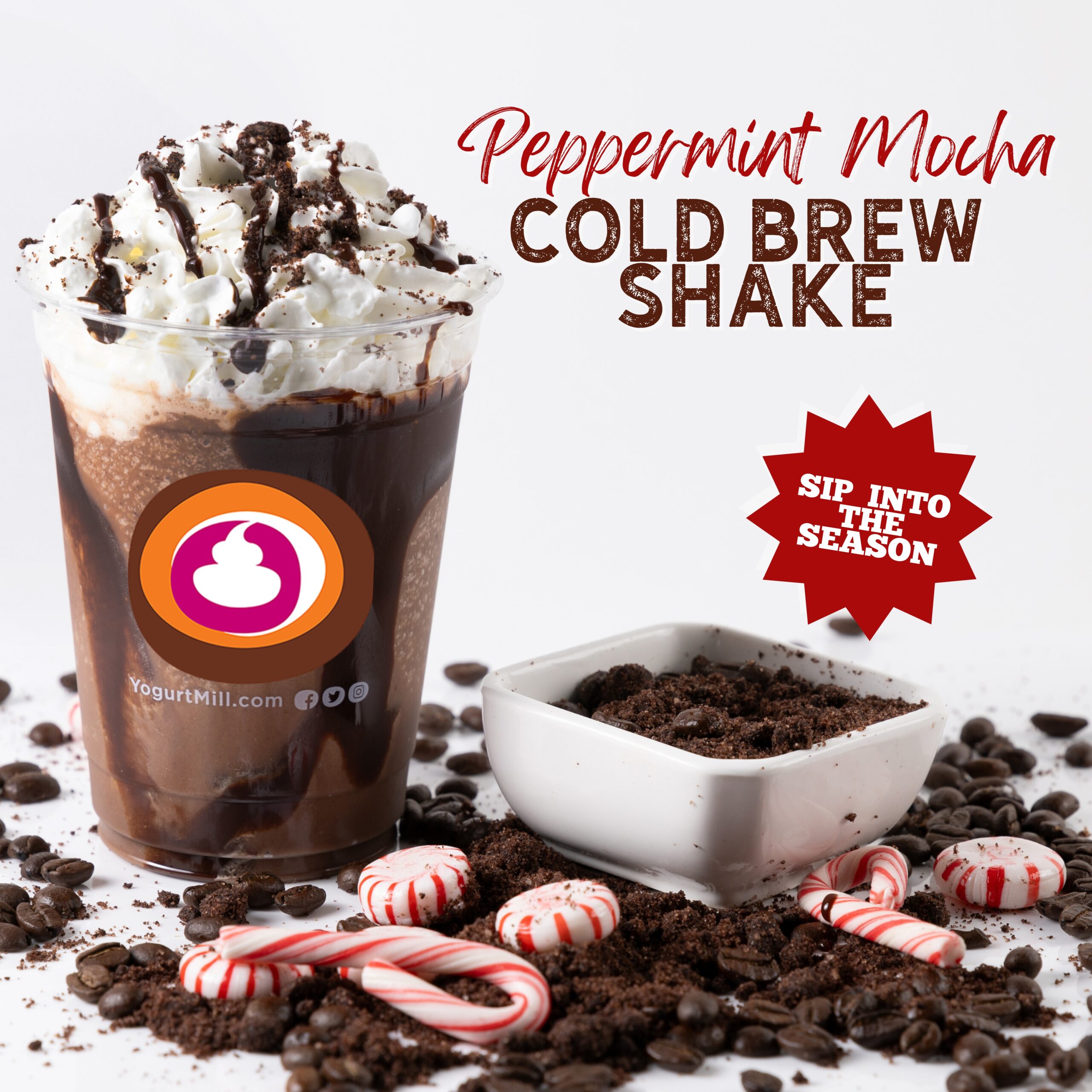 Peppermint Mocha Cold Brew Shake