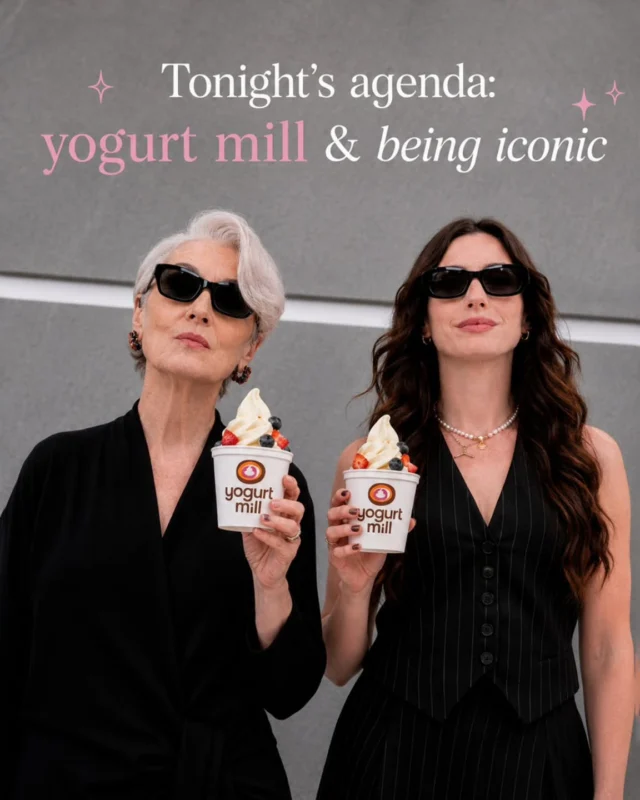Tonight's Agenda:
 Yogurt Mill & being Iconic!✨🍦✨