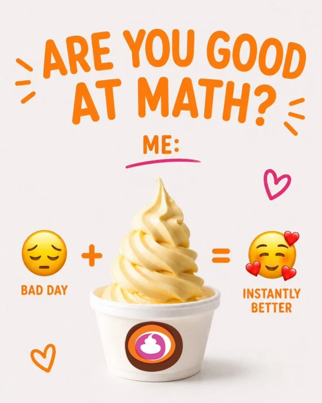 The math is mathing. 🍦😉