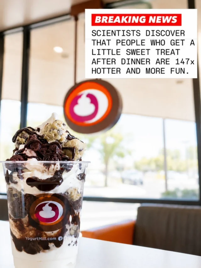 The research is clear, meet us at Yogurt Mill tonight!🍦😌