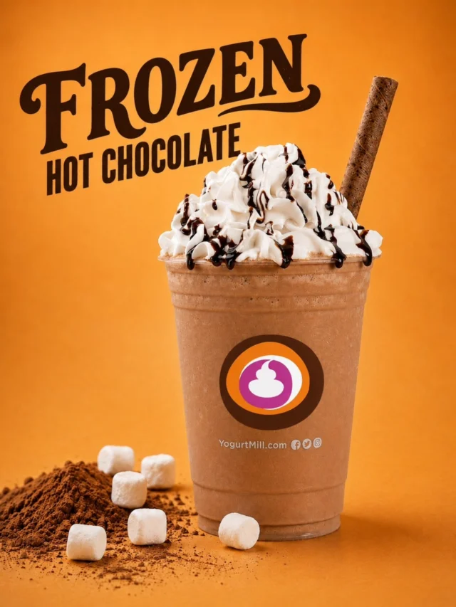 Frozen Hot Chocolate  Shake! The coolest chocolate comeback of the season. 🍫 🍦