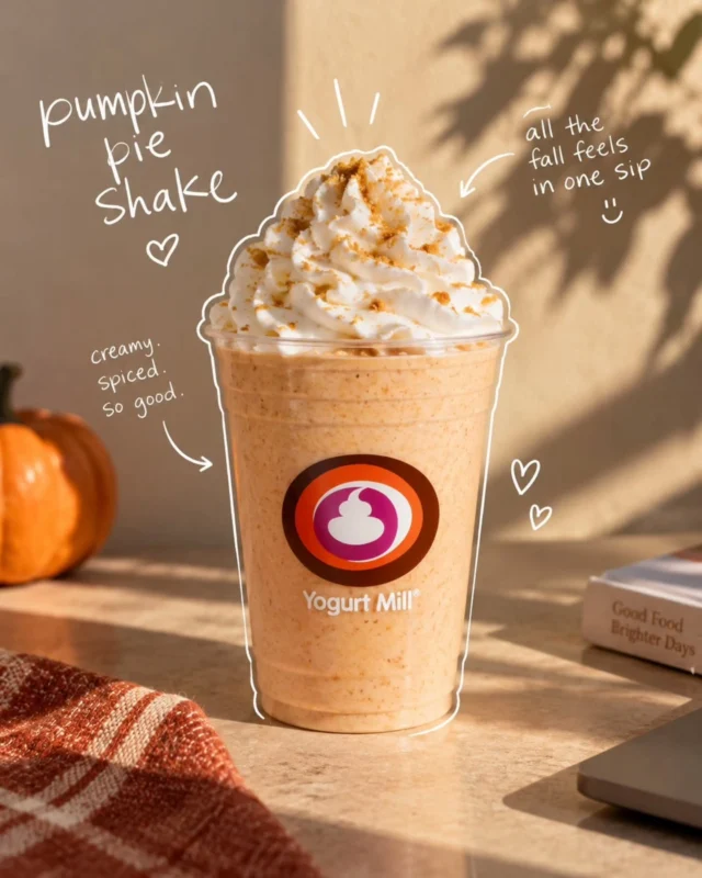 Pumpkin season in a cup. 🎃
Creamy, spiced, and basically everything we love about fall.