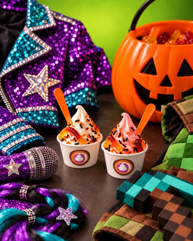 No tricks, just FREE treats! 🎃🍦👻

Calling all witches, wizards, ghosts & ghouls! 🧙‍♀️🧡 This Halloween, show up in costume and we'll bring the sweetness!

🍦 Drive-Thru Locations: Get a FREE Child's Froyo + topping with purchase!

🍬 Pelandale: Get your first 8 oz FREE with purchase!

📅 October 31st ONLY!

Costumes on, spoons up! 🎃🖤